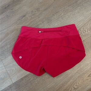 Lululemon speed up shorts size 2 2.5 inch inseam